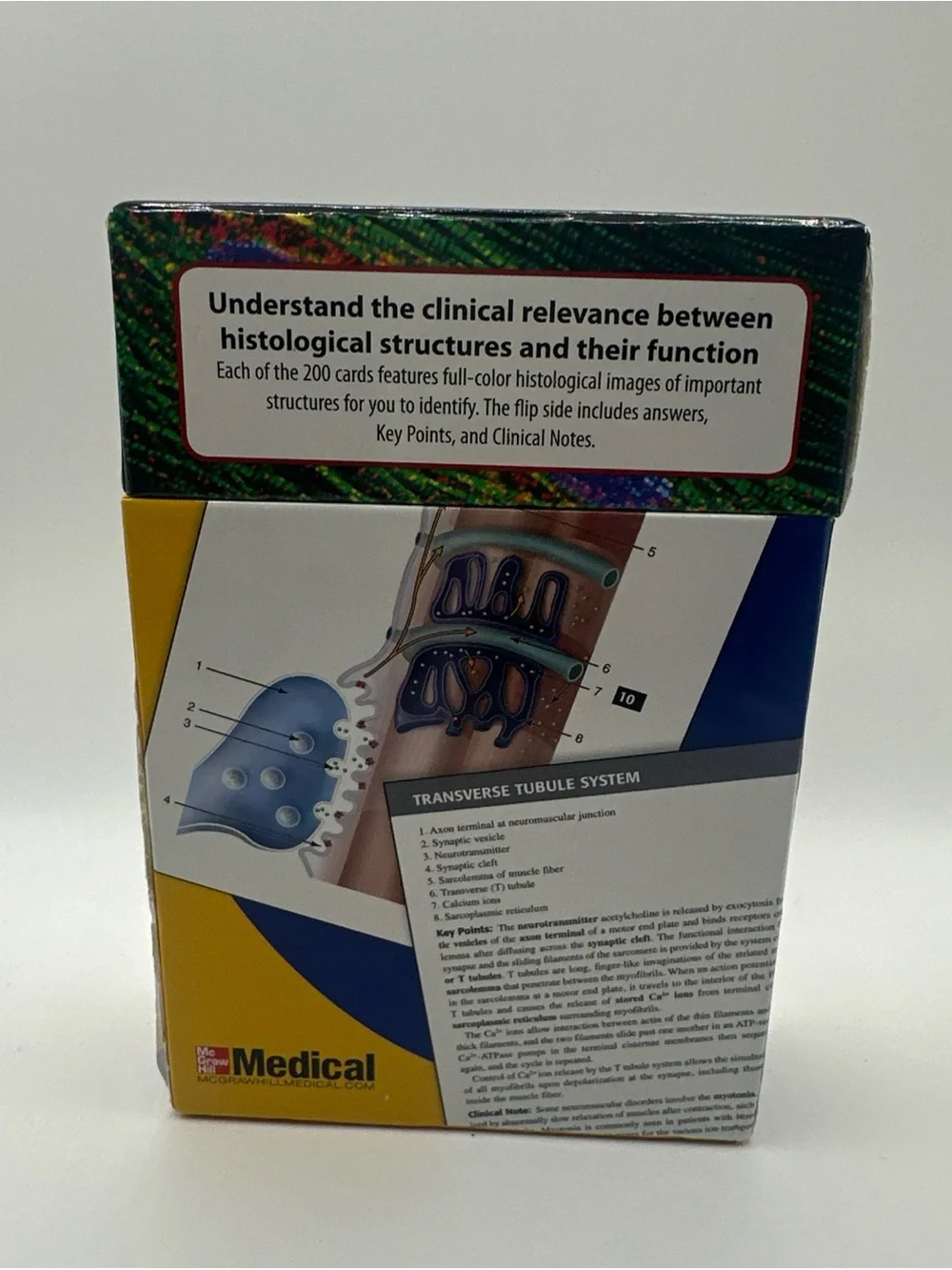 Lange Basic Histology Flash Cards - White with Multicolor Top